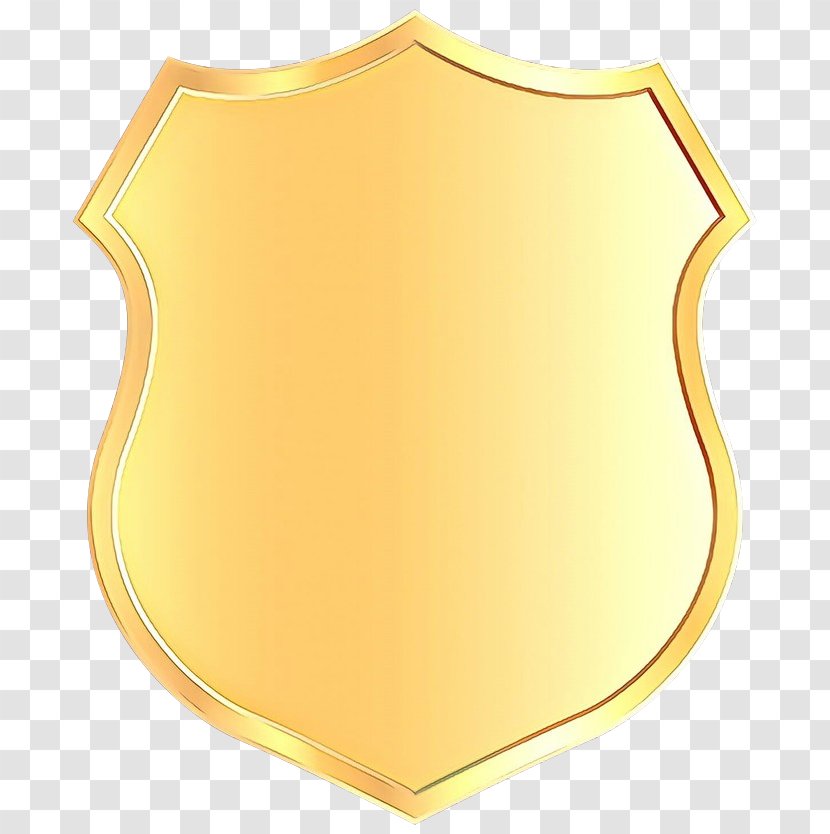 Yellow Shield Clip Art Metal - Cartoon Transparent PNG