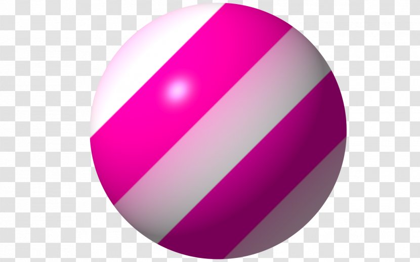 Ball 3D Computer Graphics Three-dimensional Space Sphere - Magenta Transparent PNG