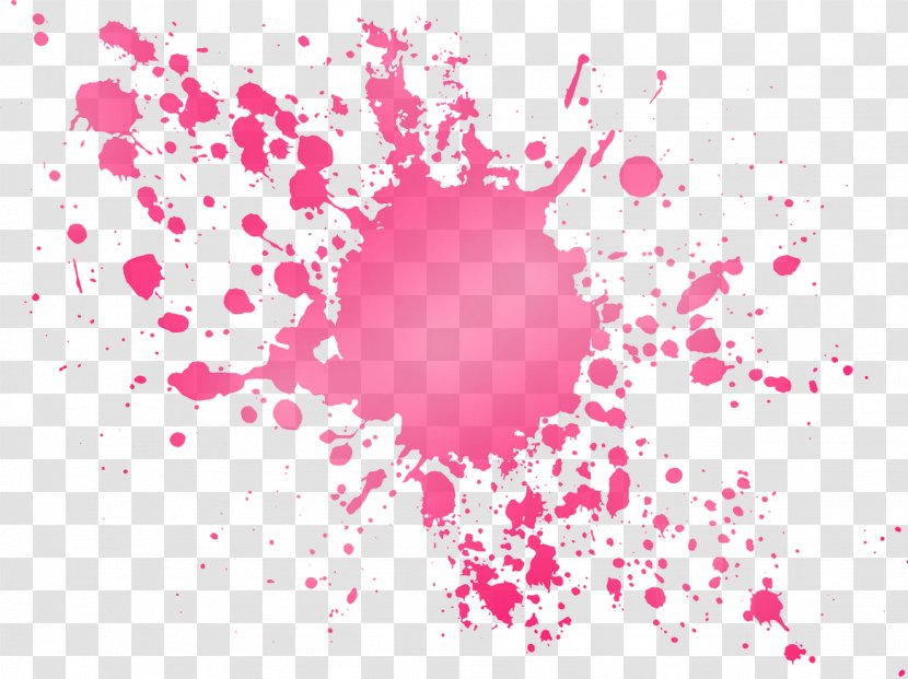 Meadow Slasher Pink Graphic Design - Sticker - Colorful Ink Transparent PNG