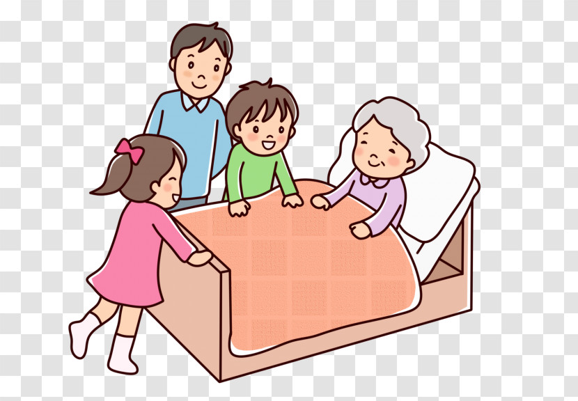 People Cartoon Sharing Table Child Transparent PNG