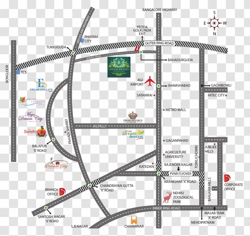 Charminar Shamshabad Dream Resort Outer Ring Road, Hyderabad - Structure - Rope Course Track Transparent PNG