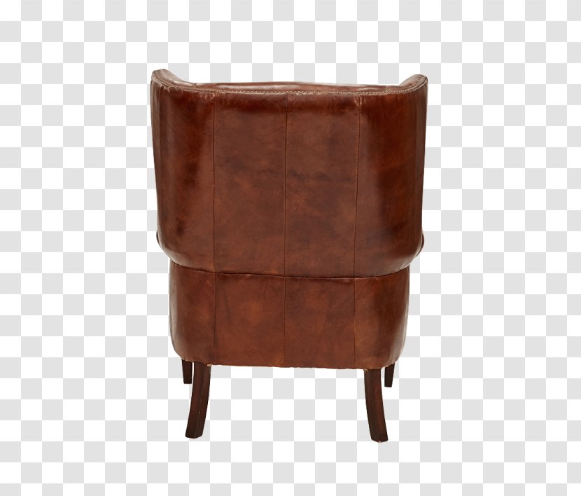 Club Chair Leather Brown - Constitution Transparent PNG