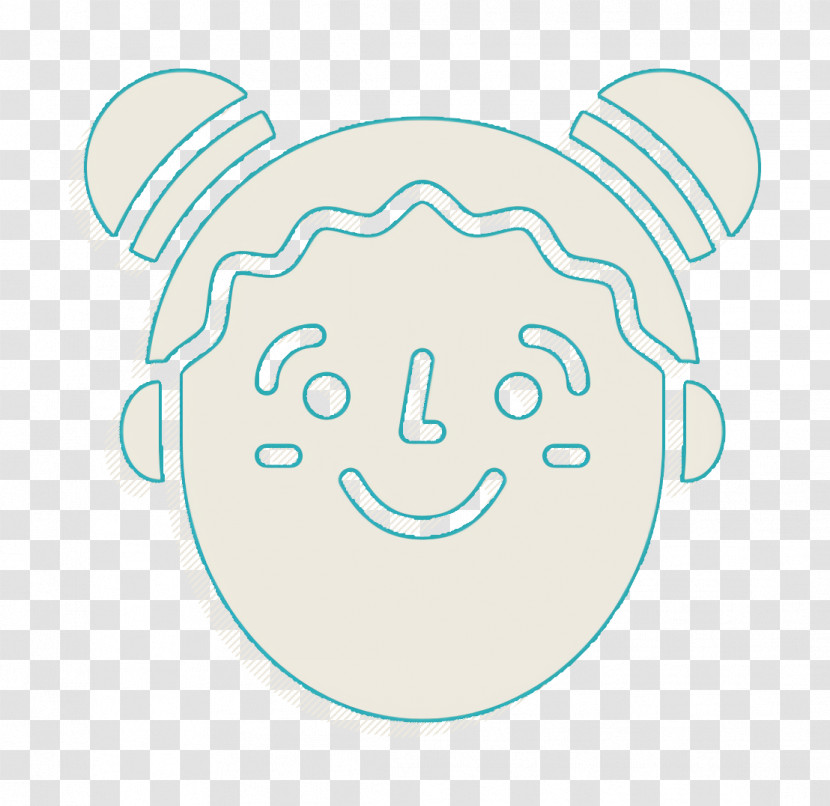 Happy People Icon Girl Icon Emoji Icon Transparent PNG