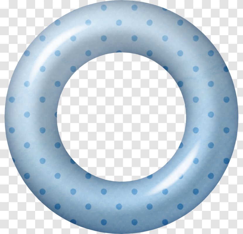 Drawing Ink Clip Art - Cartoon - Blue Fresh Swim Ring Decoration Pattern Transparent PNG