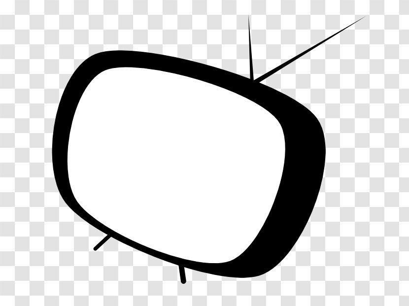 Television Cartoon Free-to-air Clip Art - Black And White - TV Cliparts Transparent PNG