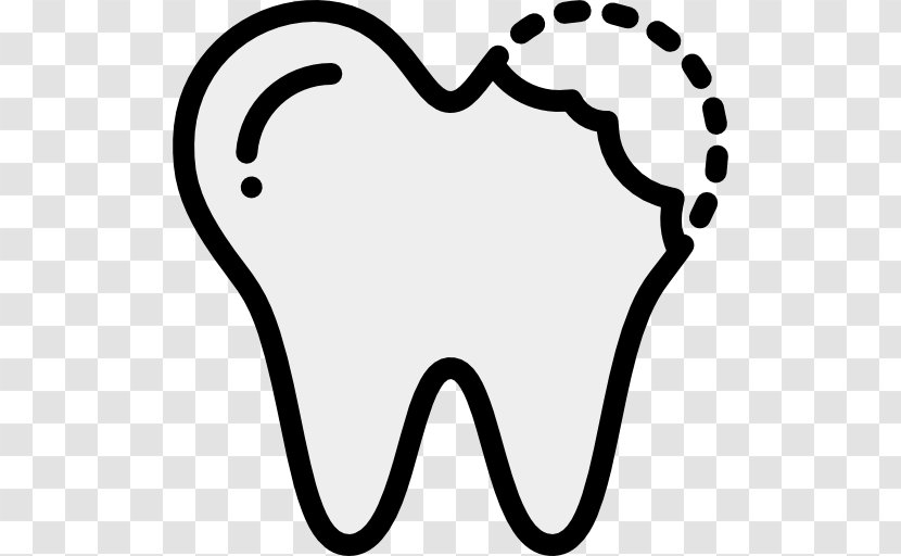 Human Tooth Dentistry Medicine - Silhouette - Decayed Transparent PNG