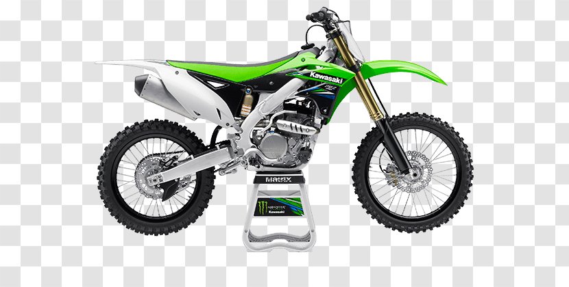 Kawasaki KX250F Monster Energy AMA Supercross An FIM World Championship KX450F Motorcycle - Sport Bike Transparent PNG