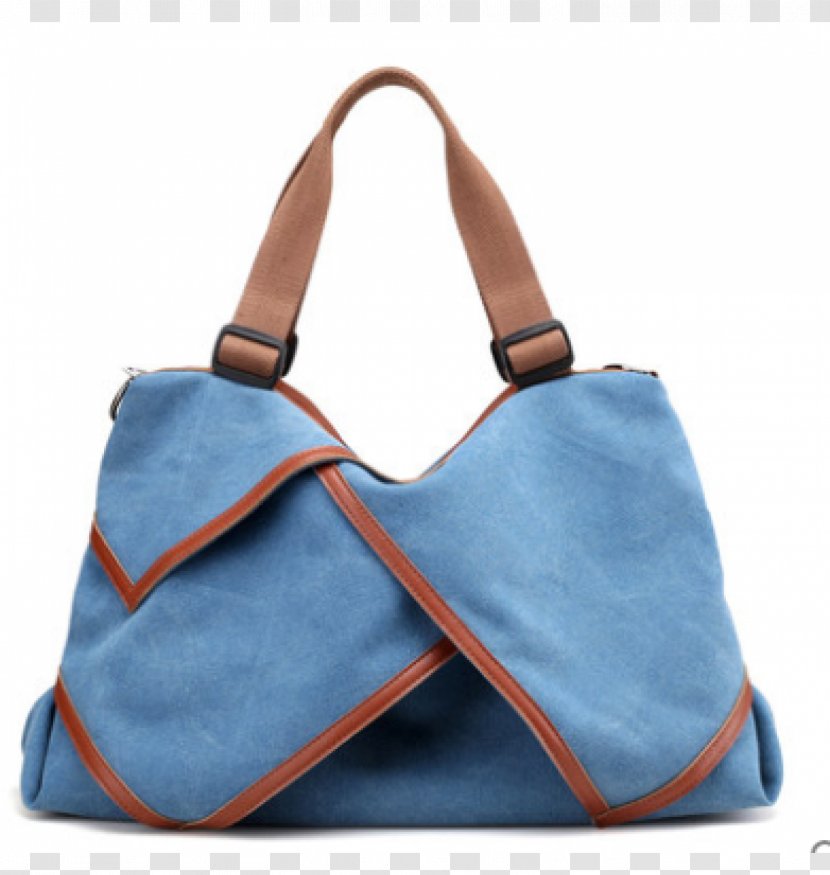 Handbag Messenger Bags Tote Bag Canvas - Cobalt Blue Transparent PNG