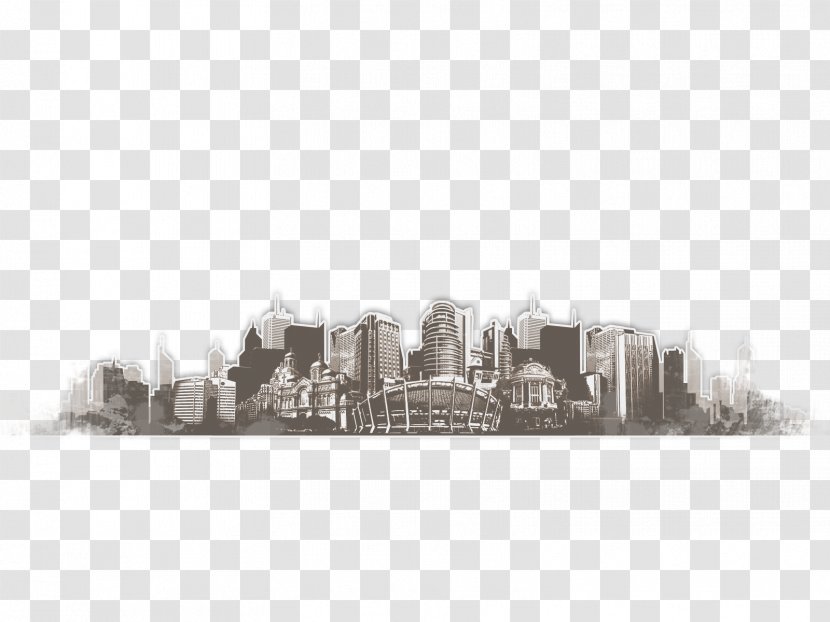 East China Normal University City Black And White - Distant Transparent PNG