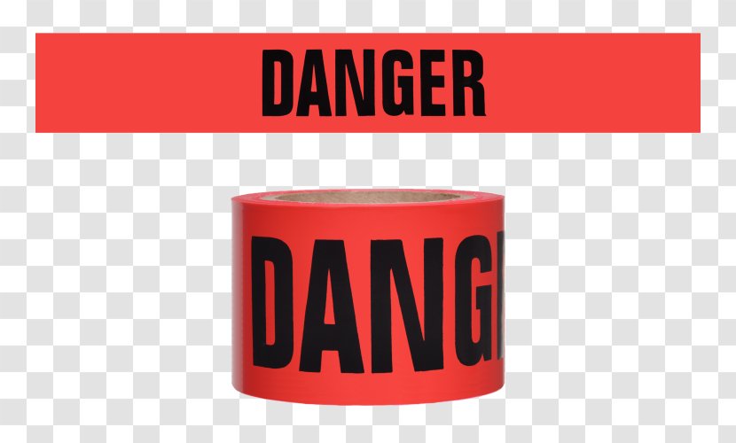 Adhesive Tape Barricade Hazard Label Red - Tool - Danger Transparent PNG