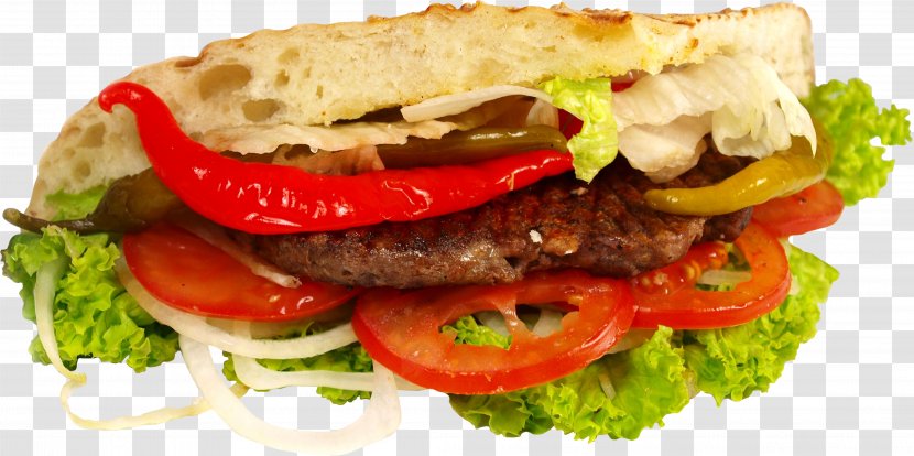 Hamburger Gyro Pita Wrap Doner Kebab - Buffalo Burger - Sandwich Image Transparent PNG