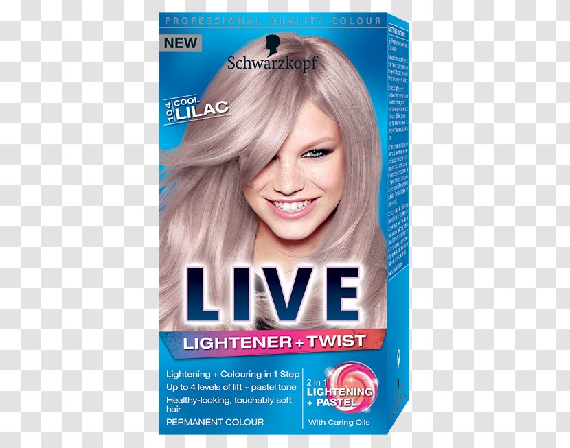 Hair Coloring Bleach Schwarzkopf Pastel - Blue Transparent PNG