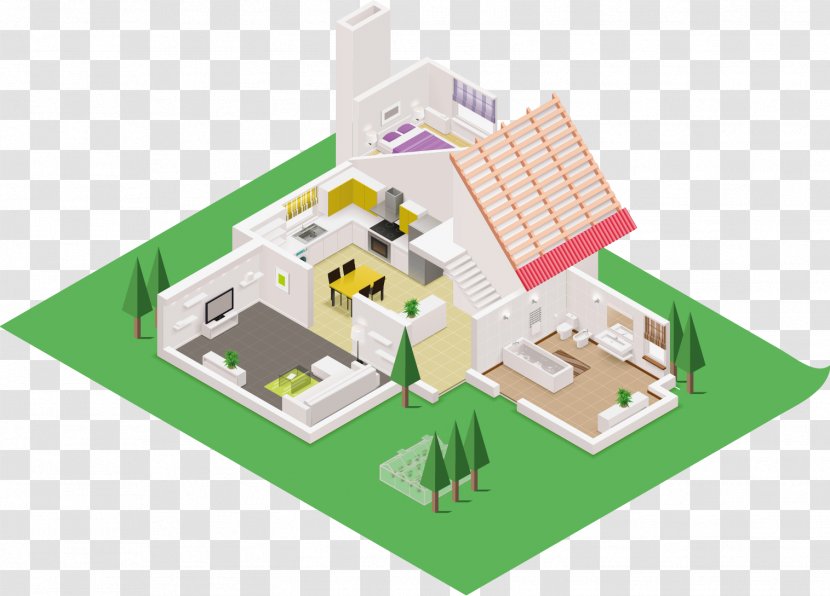 House Closet Works Isometric Projection Cottage Isometry - Royaltyfree Transparent PNG