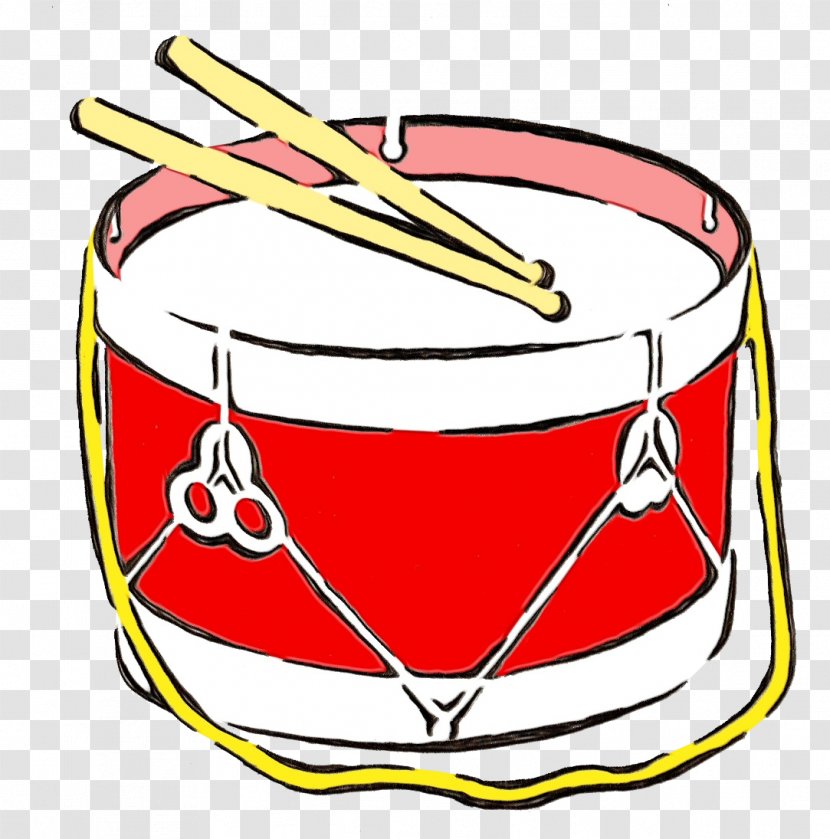 Drum Clip Art Yellow Percussion Hand - Membranophone Tambora Transparent PNG