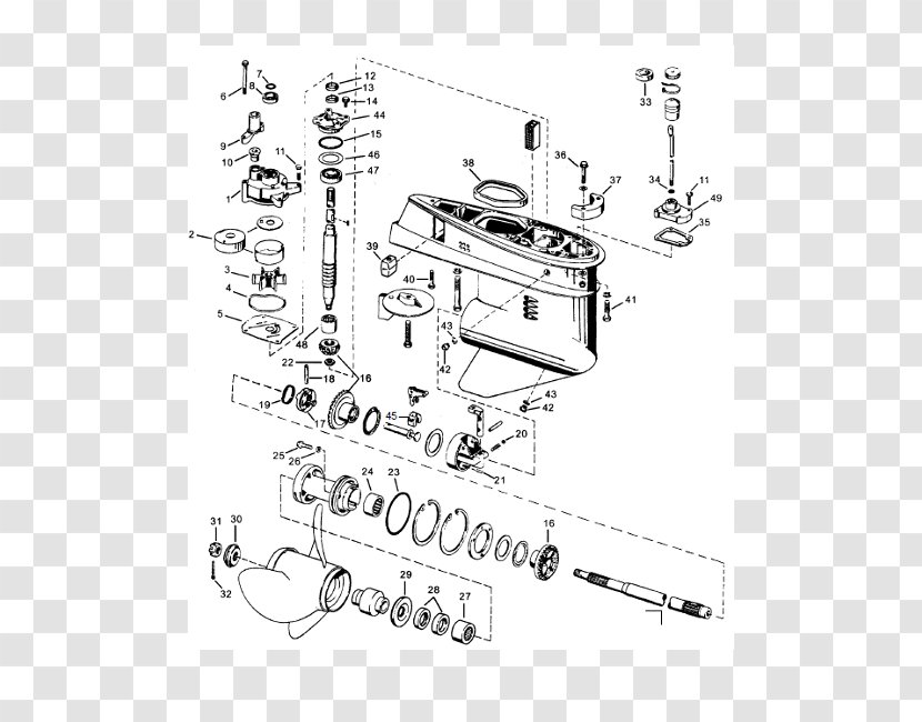 Evinrude Outboard Motors Johnson Outboards Wiring Diagram - Mercury Marine - Engine Transparent PNG