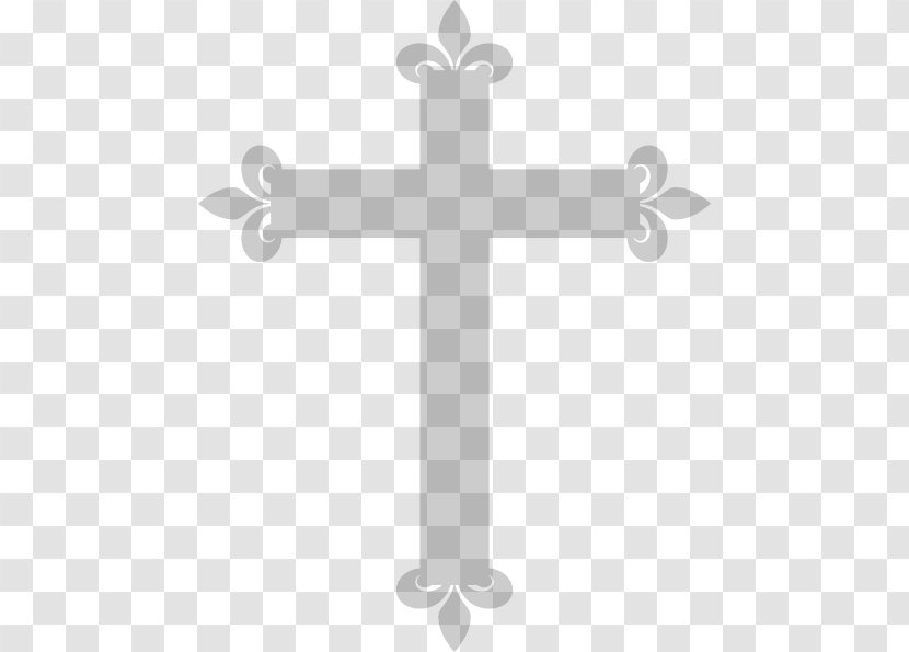 Christian Cross Baptism First Communion Christianity Clip Art - Trinity - Fleur-de-lys Transparent PNG