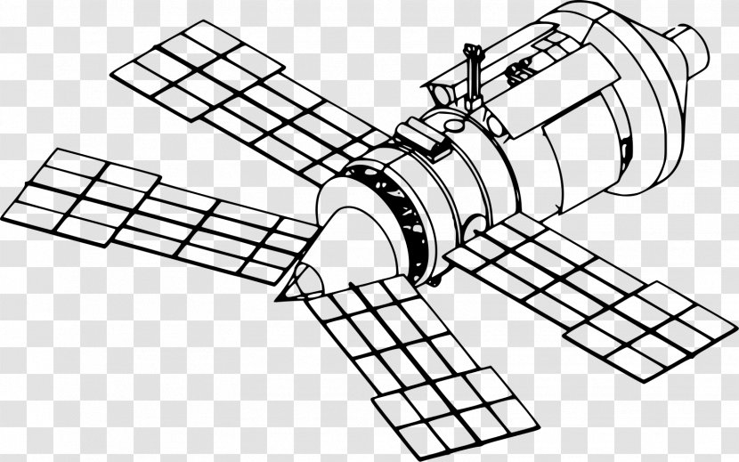 Mir Spektr Space Station Priroda Docking And Berthing Of Spacecraft - Cartoon - Nasa Transparent PNG