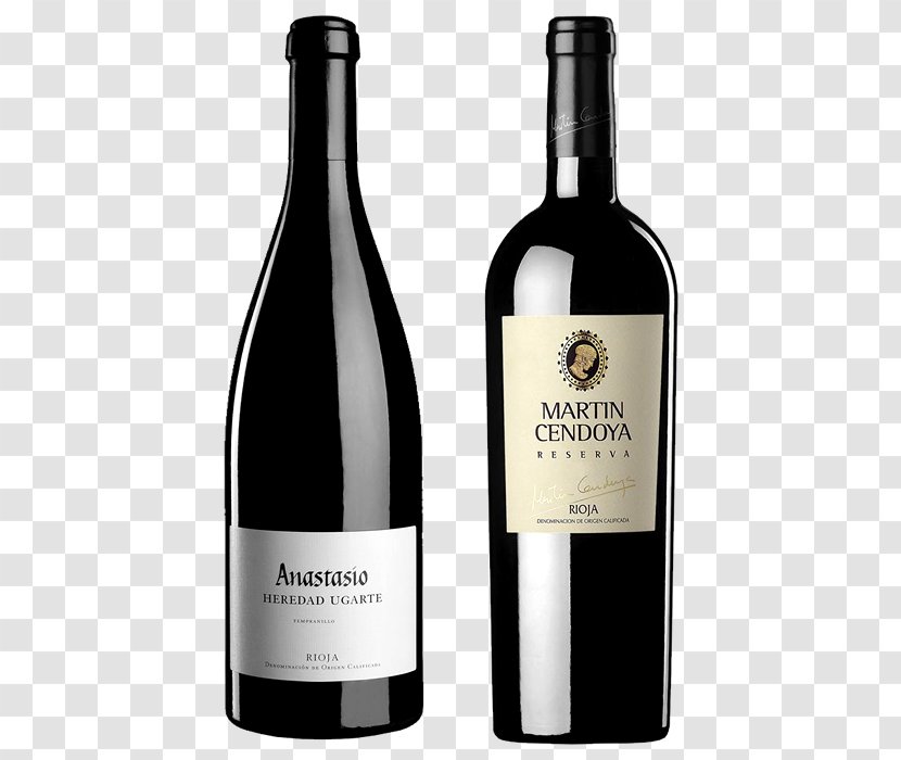 Red Wine La Rioja Tempranillo - Glass Bottle Transparent PNG