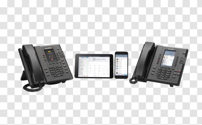 VoIP Phone Voice Over IP Business Telephone System Allworx Corporation - Primary Rate Interface - Communication Transparent PNG
