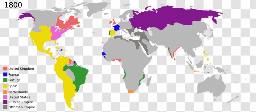 World Map Colonialism Colonial Empire - Atlas Transparent PNG