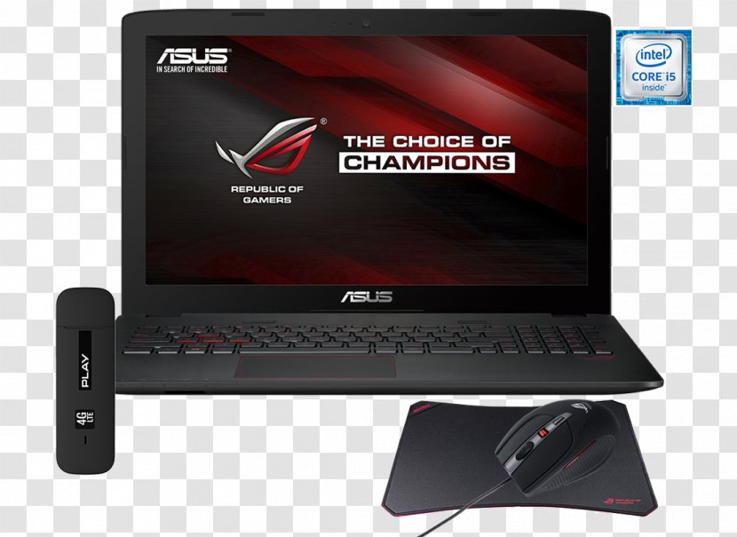 Laptop Intel Core I7 Solid-state Drive Terabyte - Asus Rog Gl552 Transparent PNG