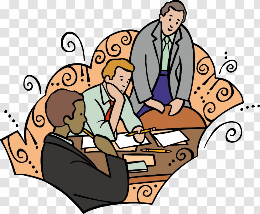 Animation Clip Art - Cartoon - Meeting Staff Transparent PNG