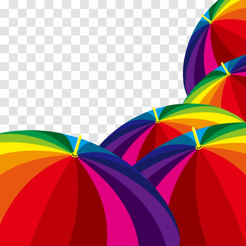 Light Umbrella Color Clip Art - Colored Transparent PNG