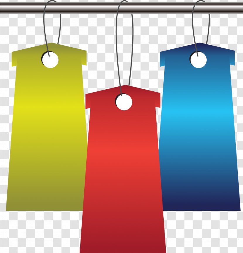 Colorful Simplified Tag - Text - Red Transparent PNG