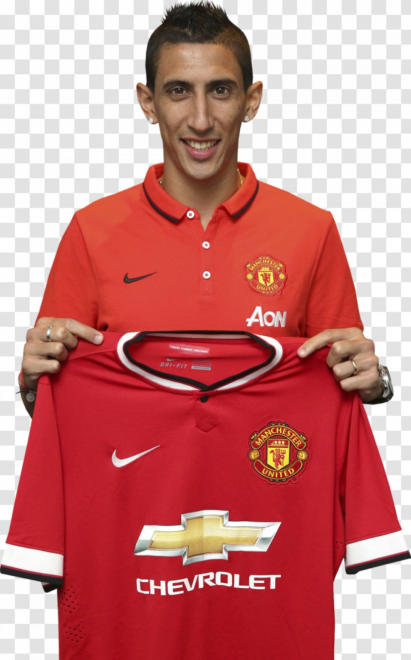 Ángel Di Maria Manchester United F.C. Real Madrid C.F. Jersey Sport - Neck - Premier League Transparent PNG