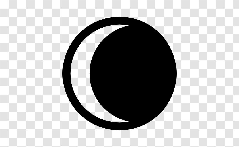 Symbol Moon Lunar Phase Solar Eclipse - Black - Code Clipart Transparent PNG