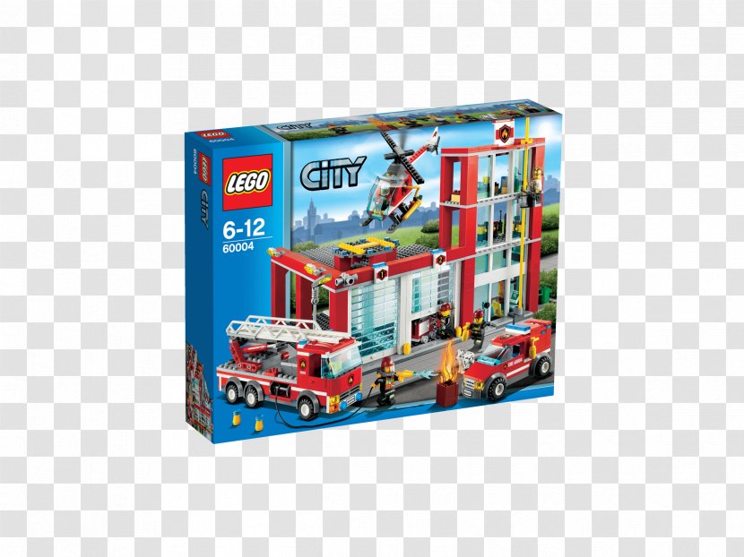 Amazon.com Lego City LEGO 60004 Fire Station - Toy Transparent PNG