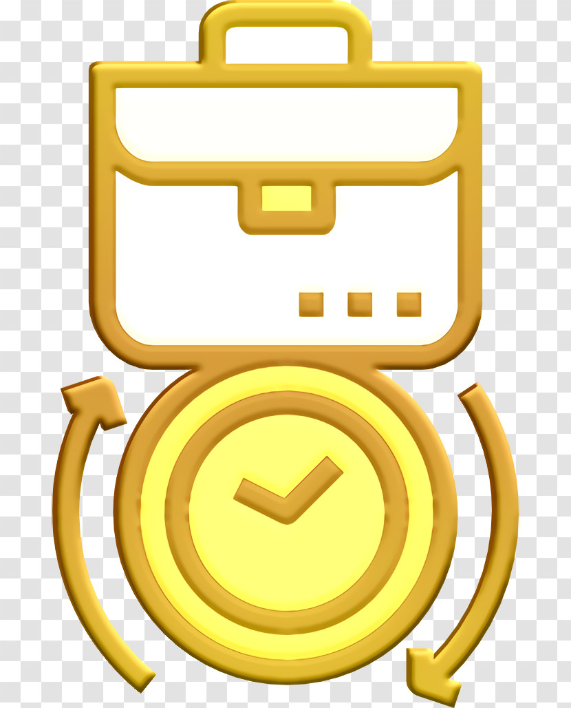 Business Situations Icon Clock Icon Work Icon Transparent PNG