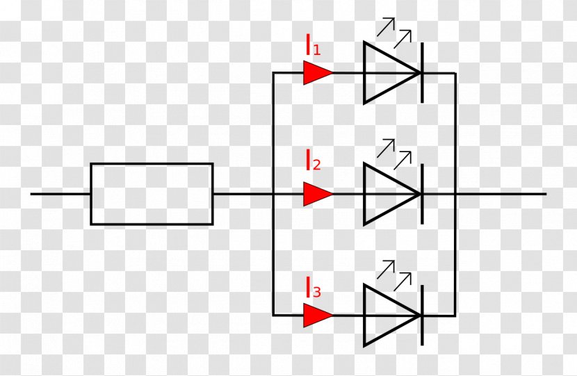 Circuit Diagram Transistor Electronic Wiring - Symmetry - Led Transparent PNG