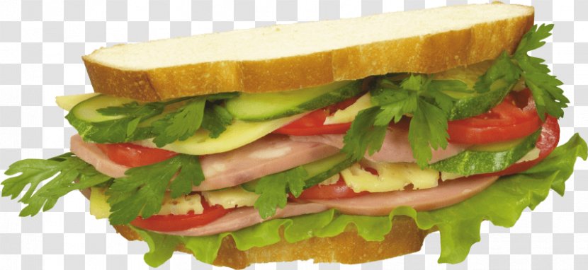 Hamburger Breakfast Sandwich Sausage Cheese Submarine - Ham And Transparent PNG