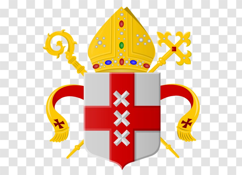 Roman Catholic Diocese Of Groningen-Leeuwarden Haarlem-Amsterdam Archdiocese Utrecht Breda - Coat Arms - Harlem Transparent PNG