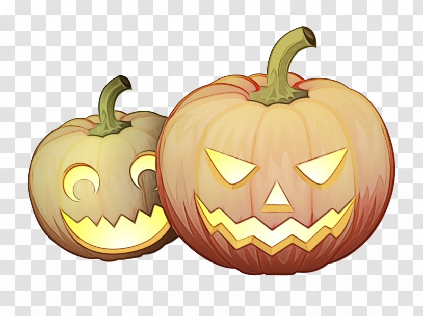 Halloween Orange Background - Gourd - Cucurbita Smile Transparent PNG