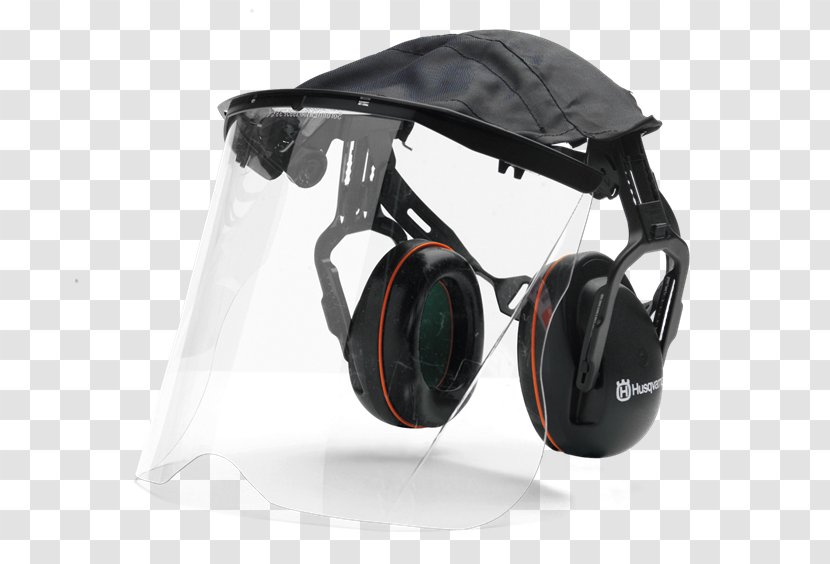 Visor Earmuffs Personal Protective Equipment Husqvarna Group Poly - Headphones - GOGGLES Transparent PNG