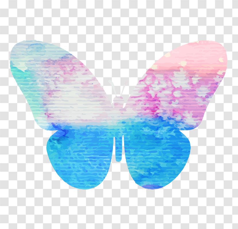 Watercolor Painting Butterfly Image Color - Insect - Bra Transparent PNG
