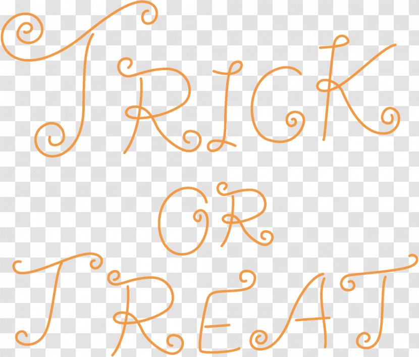 Trick Or Treat Halloween - Text Transparent PNG