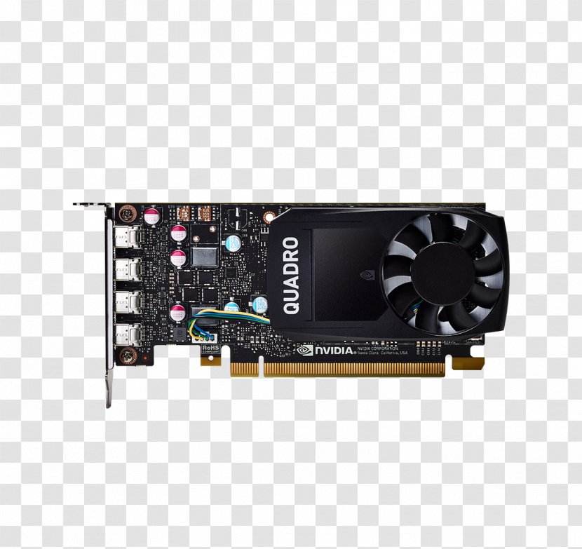 Graphics Cards & Video Adapters NVIDIA Quadro P600 GDDR5 SDRAM Processing Unit PCI Express - Nvidia Transparent PNG
