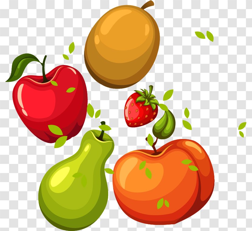 Apple Food Clip Art - Peppers - Strawberry Pears Vector Material Transparent PNG