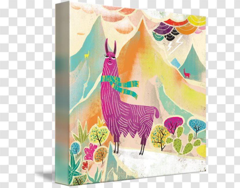 Llama Work Of Art Alpaca - Pink - Dance Transparent PNG