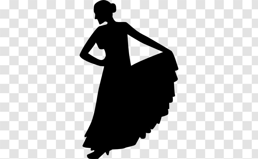 Flamenco Dance Silhouette Female - Tree Transparent PNG
