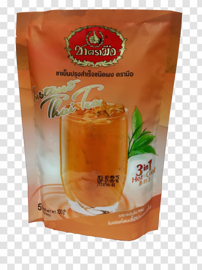 Thai Tea Iced Milk Green - Vegetarian Food Transparent PNG