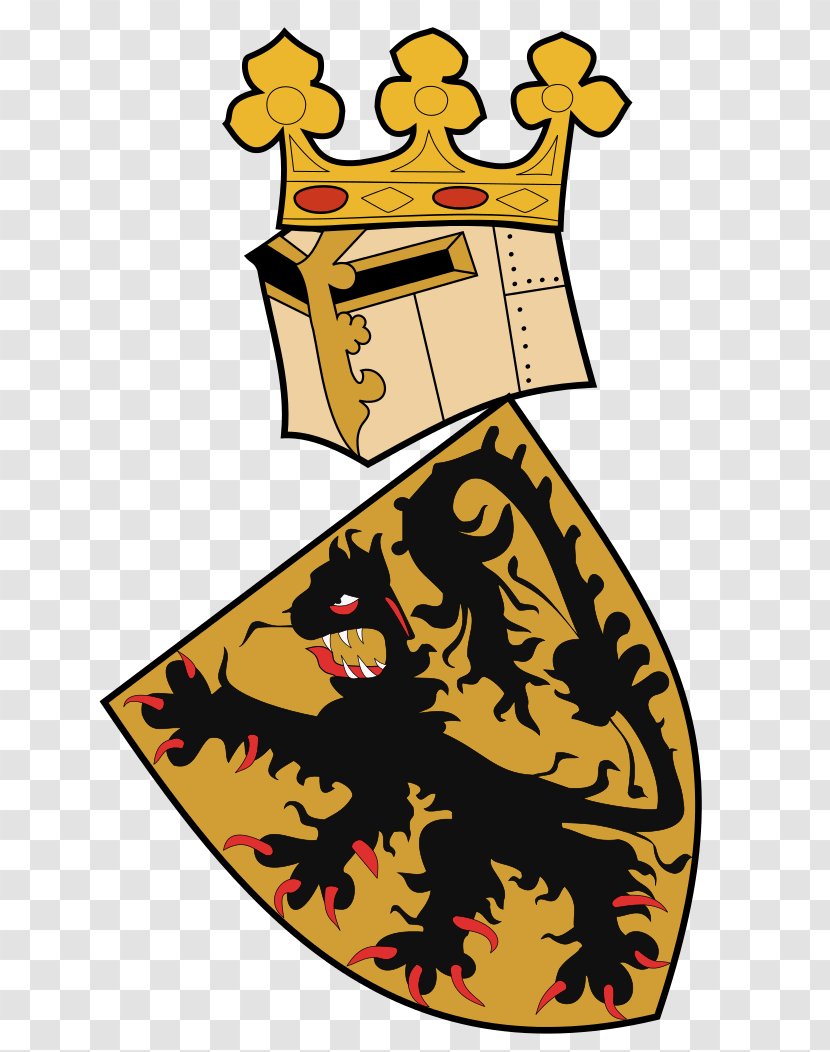 Gelre Armorial County Of Flanders Roll Arms Coat - Beak Transparent PNG