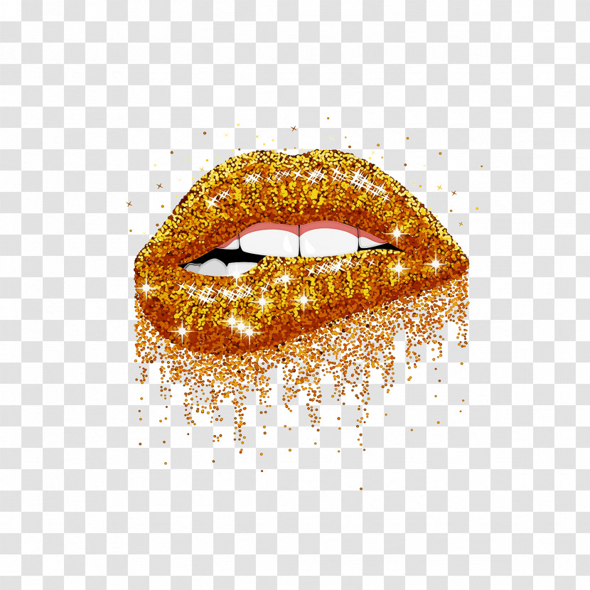 Lip Glitter Mouth Font Close-up Transparent PNG