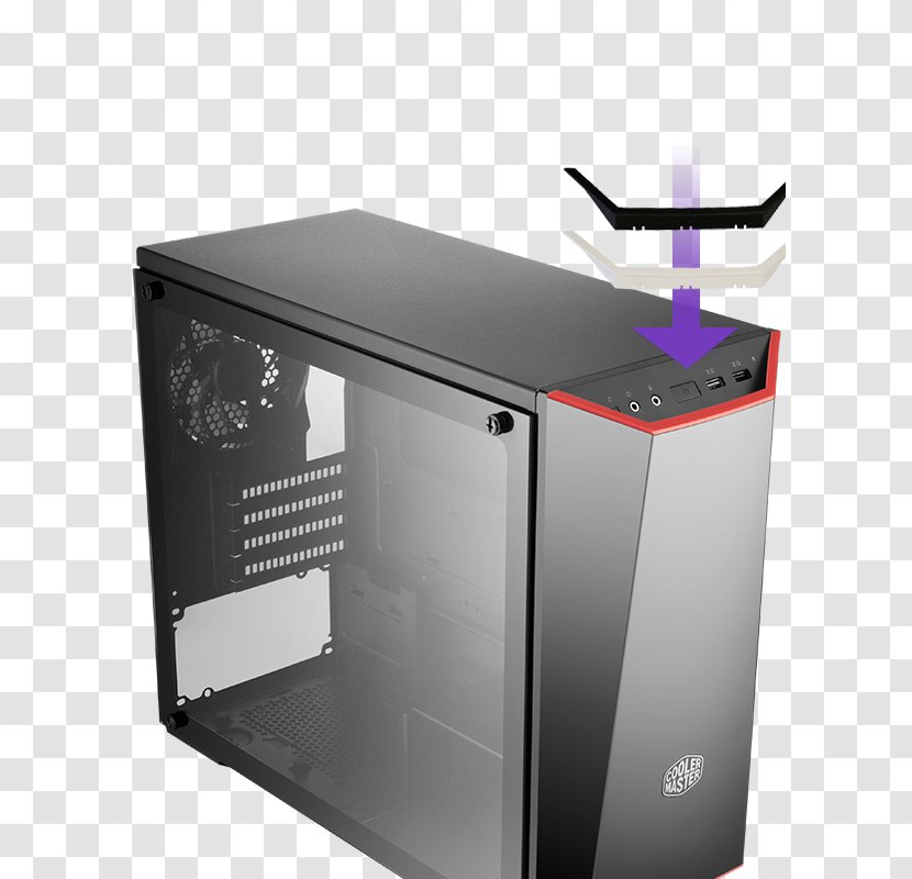 Computer Cases & Housings Power Supply Unit Cooler Master MicroATX - Miniitx - Box Transparent PNG