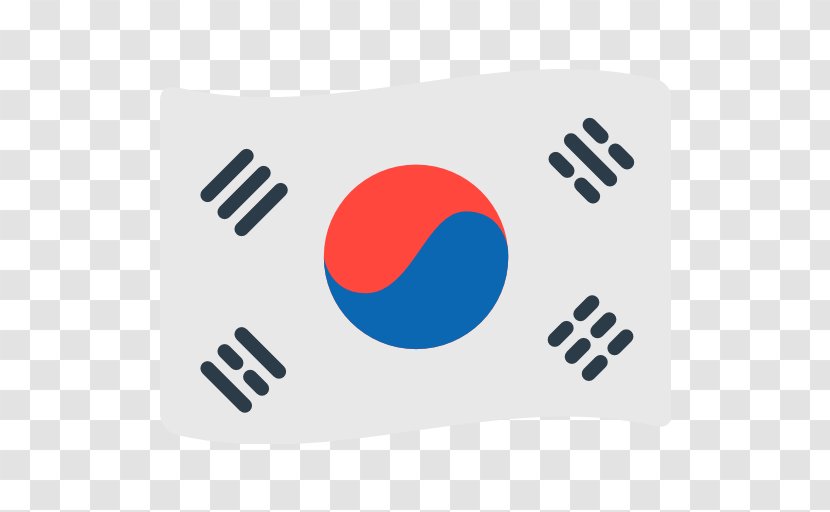 Flag Of South Korea North Emoji - Text - Korean Transparent PNG