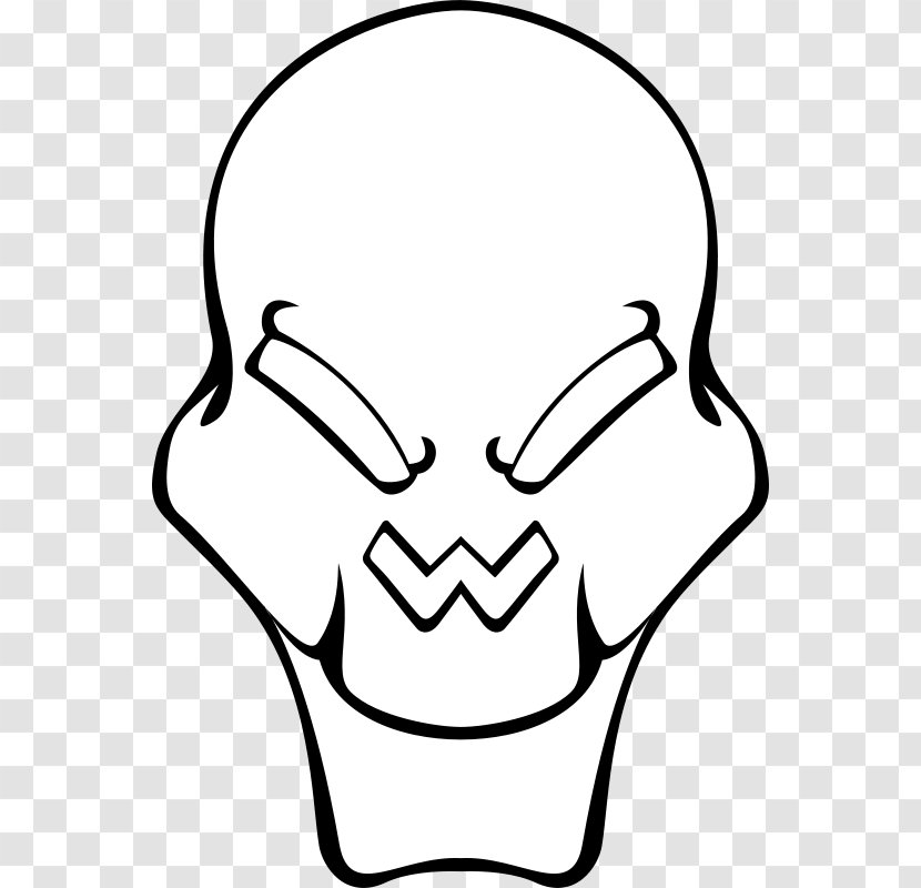 Skull Nose Mouth Clip Art - Face Transparent PNG