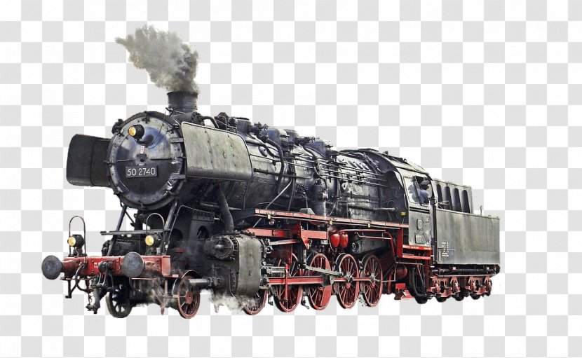 Train Rail Transport Steam Locomotive - Steamtrainhd Transparent PNG